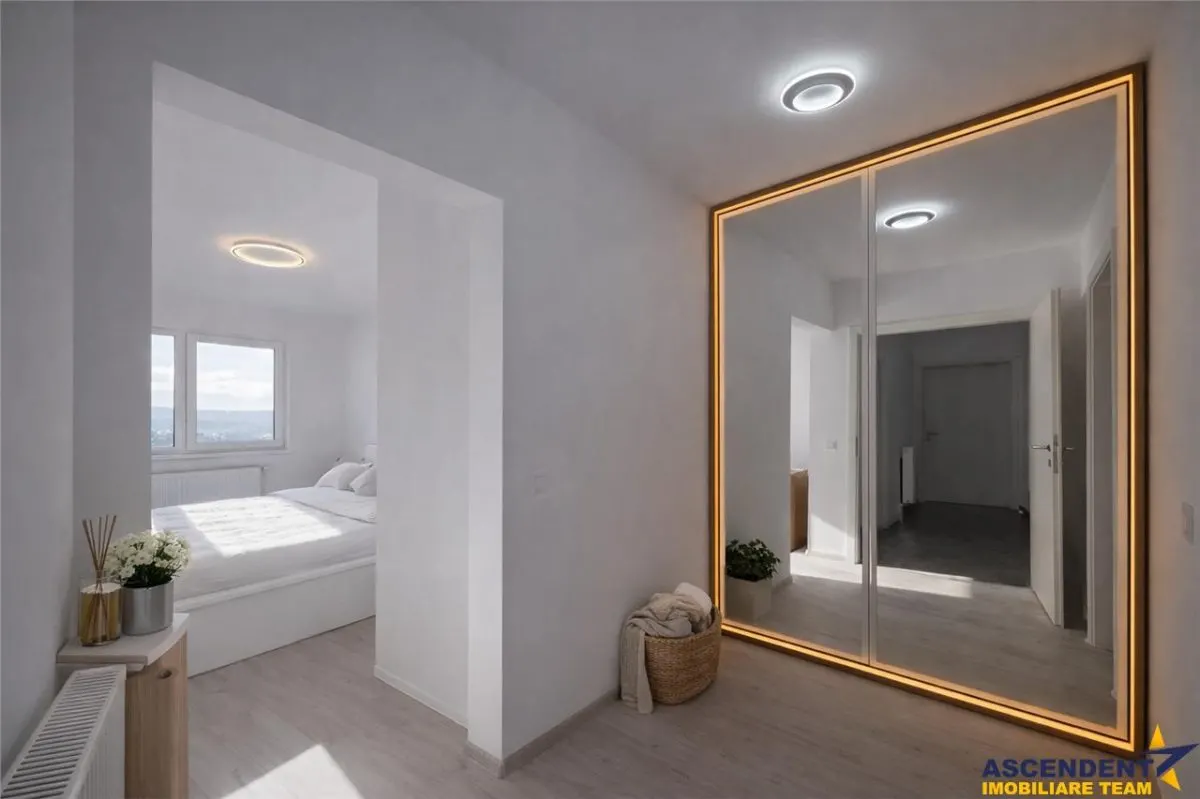 Decomandat, 3 camere, 2 bai, loc de parcare, Casa Nobel, Brasov. - foto 6