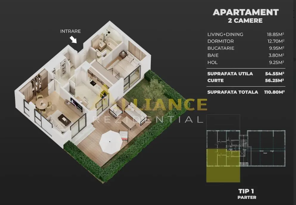 AME Residence â€“ Apartamente Noi cu 2 si 3 camere â€“ incalzire in pardoseala â€“ comision 0% - foto 9
