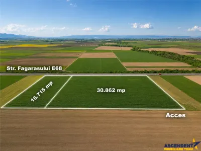 Oportunitate investitie! Teren 47.577 mp, Codlea . Ghimbav, pozitie excelenta la DN 11 - Brasov