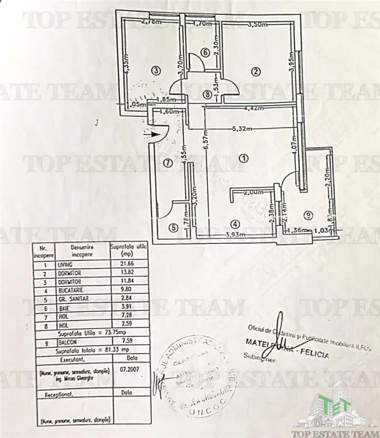Apartament 3 camere decomandat Otopeni, 81mp - foto 7
