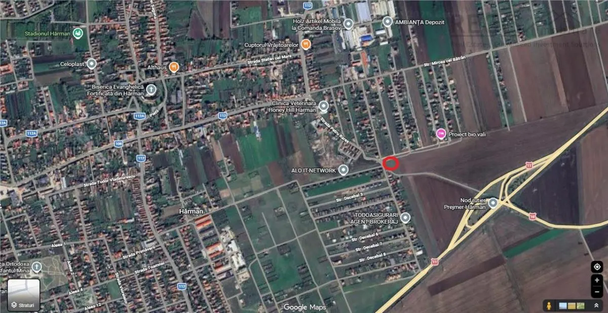 Teren intravilan de vanzare - Harman - 8 parcele - PUZ aprobat - foto 7