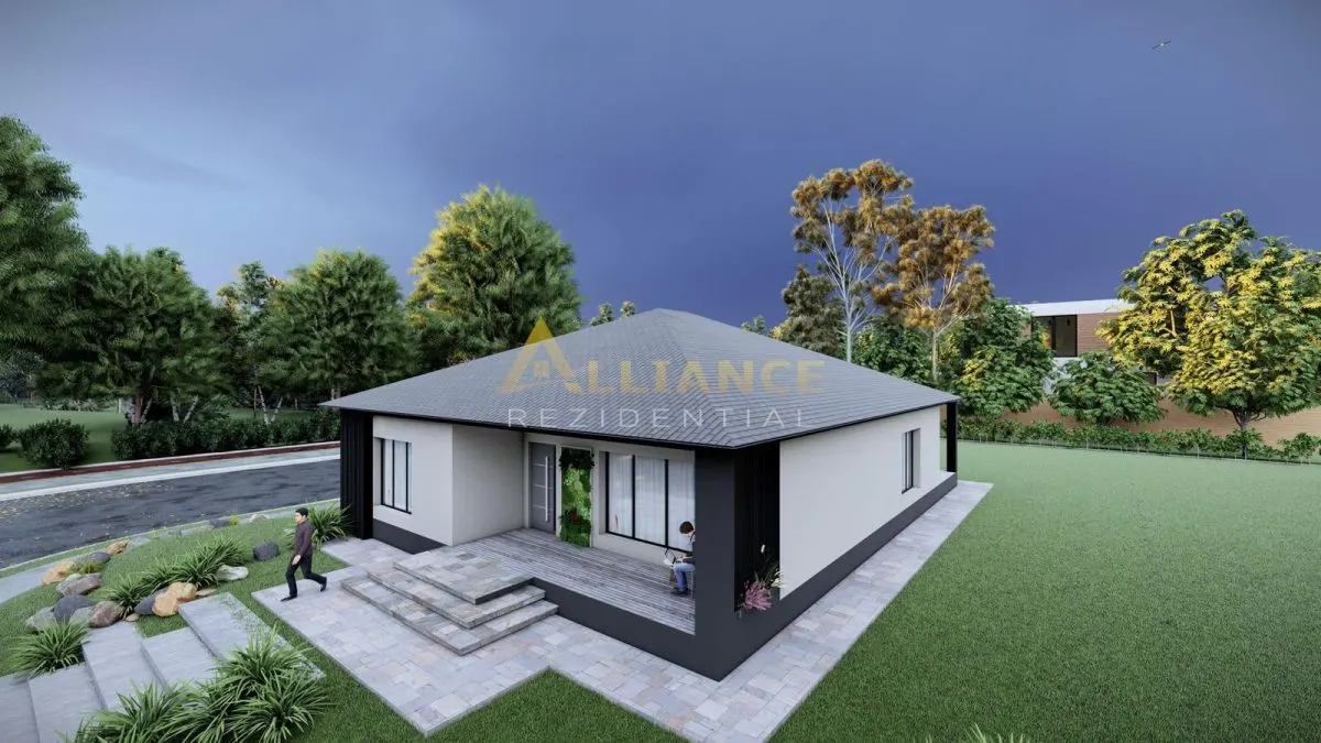 Casa parter moderna | 95 mp utili | 356 mp teren | Incalzire in pardoseala - foto 2