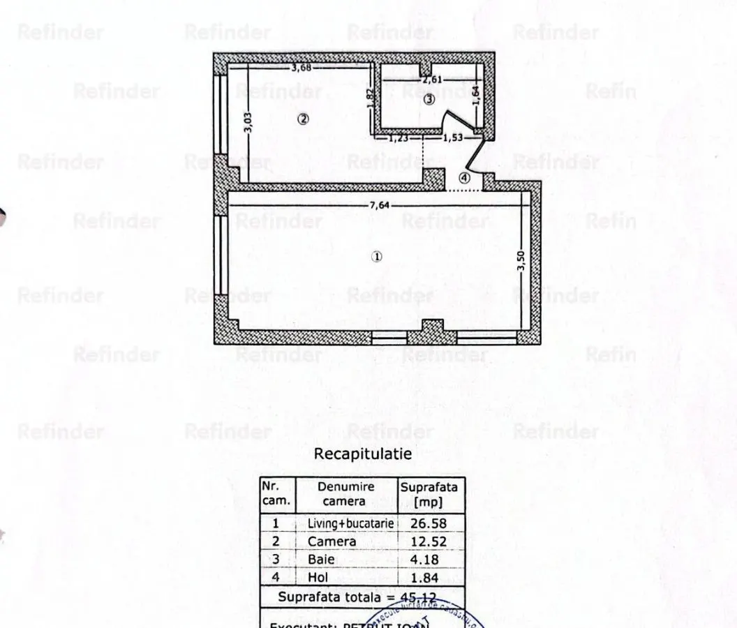 Vanzare 2 camere | Titan | bloc 2019 | curte proprietate 101 mp | - foto 9