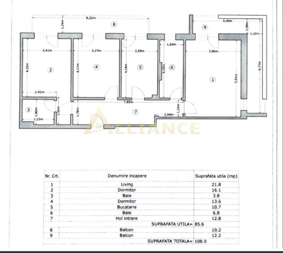 Apartament premium 3camere mobilat 66mp - foto 19