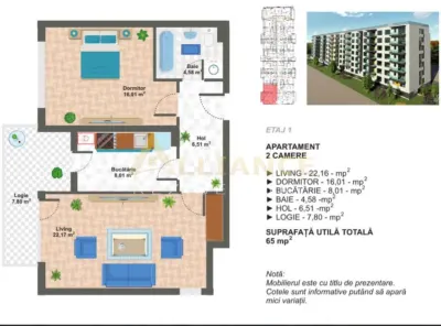 Â Apartament 2Â camere decomandat â€“ Sector 4 || la 15 min de Metrou Ap PatrieiÂ  - foto 5