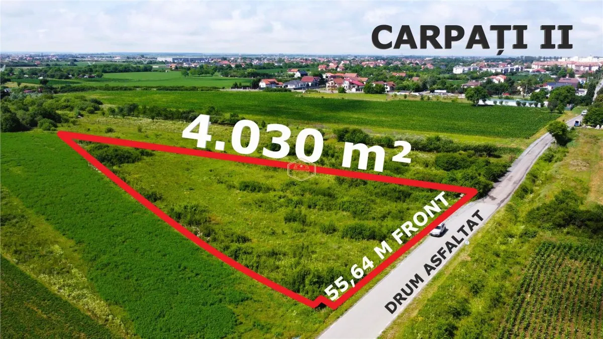 Investitie | Teren 4.030 mÂ² in Satu Mare | Amatiului - Drum asfaltat - foto 3